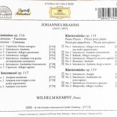 Wilhelm Kempff (Вильгельм Кемпф): Brahms: Fantasias Op.116; Intermezzi Op.117; Piano