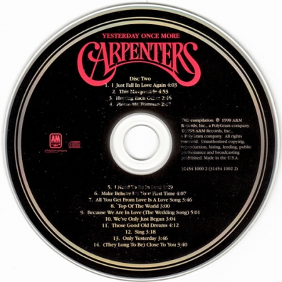 The Carpenters: Yesterday Once More-Greatest Hits 1969-1983