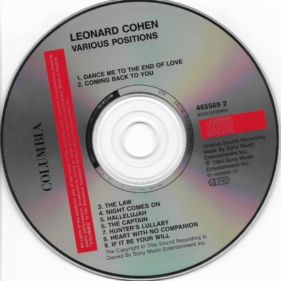 Купить Сд Диски Leonard Cohen