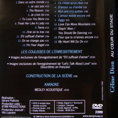 Celine Dion (Селин Дион): Au Coeur Du Stade