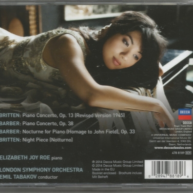 Elizabeth Joy Roe (Элизабет Джое Рое): Britten & Barber Piano Concertos