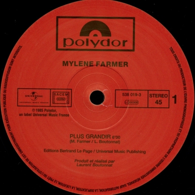 Plus Grandir Mylene Farmer (Милен Фармер): Plus Grandir