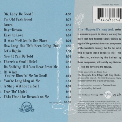 Ella Fitzgerald (Элла Фицджеральд): The Best Of The Song Books: The Ballads