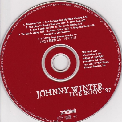 Johnny Winter (Джонни Винтер): Live In NYC '97