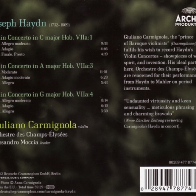 Giuliano Carmignola (Джулиано Карминьола): Haydn: Concertos