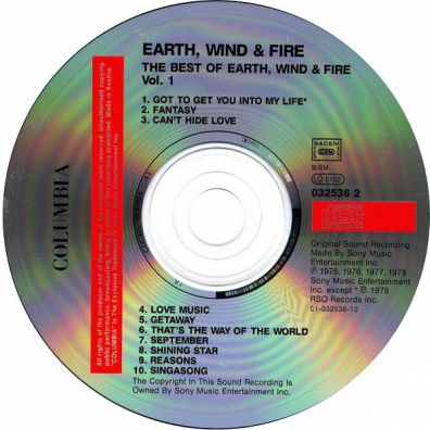 The Best Of Earth Wind & Fire Vol. 1 Earth: The Best Of Earth Wind & Fire Vol. 1