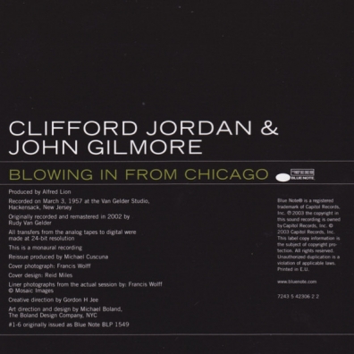 Blowin' In From Chigago Clifford Jordan (Клиффорд Джордан): Blowin' In From Chigago