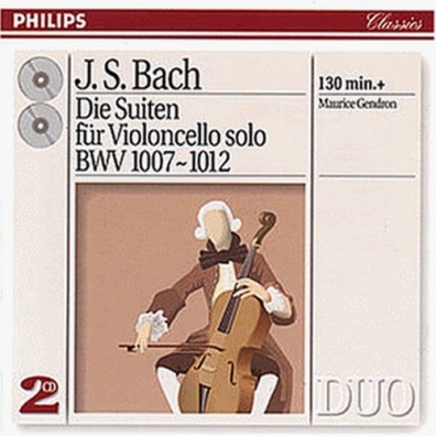 Bach, J.S.: The 6 Cello Suites Maurice Gendron (Морис Гендрон): Bach, J.S.: The 6 Cello Suites