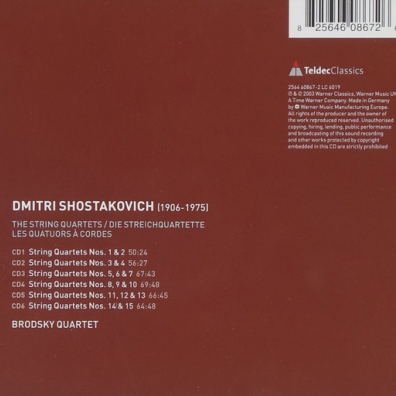 Dmitry Shostakovich: String Quartets Nos 1 - 15 [Complete]