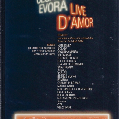 Cesaria Evora (Сезария Эвора): Live D'Amor: Cesaria Evora In Concert