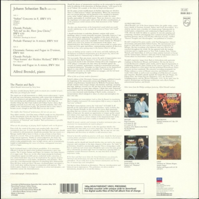 Bach: Italian Concerto; Chromatic Fantasy & Fugue Alfred Brendel (Альфред Брендель): Bach: Italian Concerto; Chromatic Fantasy & Fugue