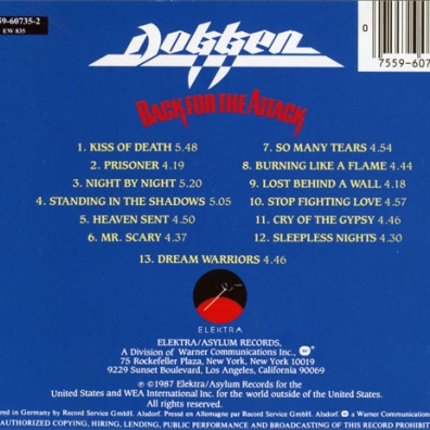 Dokken (Доккен): Back For The Attack