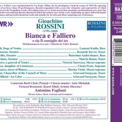 Bianca E Falliero Gioachino Rossini (Джоаккино Россини): Bianca E Falliero