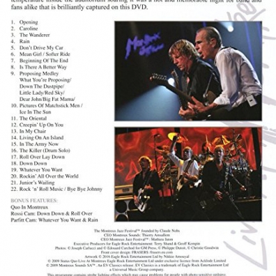 Status Quo (Статус Кво): Live At Montreux 2009