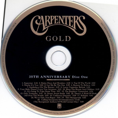 Carpenters Gold - 35th Anniversary Edition The Carpenters: Carpenters Gold - 35th Anniversary Edition