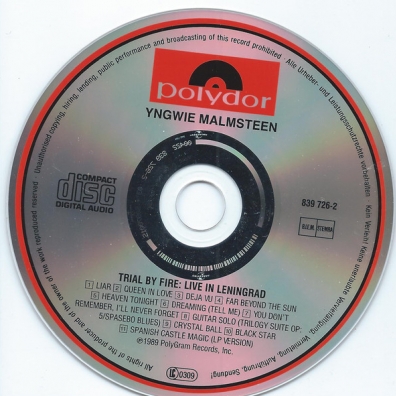 Trial By Fire: Live In Leningrad Yngwie Malmsteen (Ингви Мальмстин): Trial By Fire: Live In Leningrad