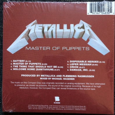 Master Of Puppets Metallica (Металлика): Master Of Puppets
