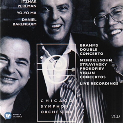 Itzhak Perlman (Ицхак Перлман): Erato & Teldec Recordings: Brahms Double Concerto, Mendelssohn Stravinsky Prokofiev Concertos - Perlman, Ma, Barenboim