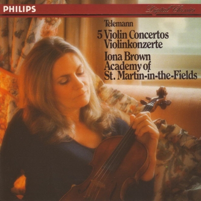 Iona Brown (Элизабет Айона Браун): Telemann: Five Violin Concertos