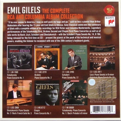 Emil Gilels (Эмиль Гилельс): Emil Gilels - The Complete Rca & Columbia Collection