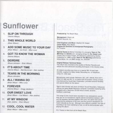 The Beach Boys (Зе Бич Бойз): Sunflower/ Surf's Up