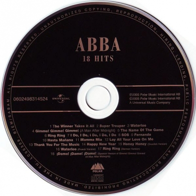 18 Hits ABBA (АББА): 18 Hits
