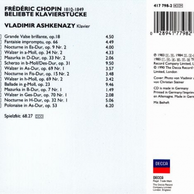 Владимир Ашкенази: Chopin Favourites