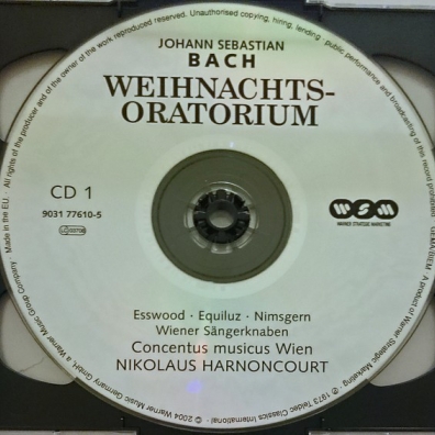 J.S. Bach (Иоганн Себастьян Бах): Weihnachtsoratorium [Christmas Oratorio]