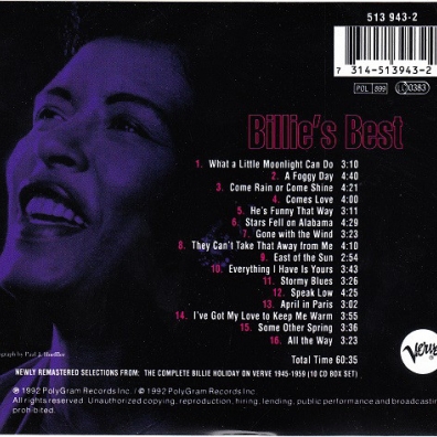 Billie's Best Billie Holiday (Билли Холидей): Billie's Best
