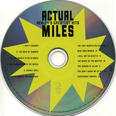 Don (ex. Eagles) Henley (Дон Хенли): Actual Miles: Henley's Greatest Hits