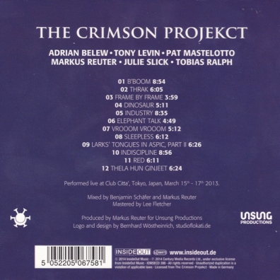 Live In Tokyo The Crimson Projekct (Зе Кримсон Проджект): Live In Tokyo