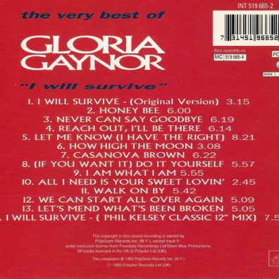 Gloria Gaynor (Глория Гейнор): I Will Survive - The Very Best Of Gloria Gaynor