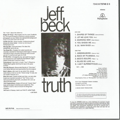 Jeff Beck (Джефф Бек): Truth