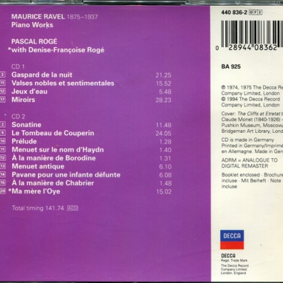 Pascal Rogé (Паскаль Роже): Ravel: Piano Works
