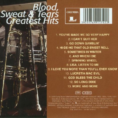 Blood, Sweat & Tears (Блоот Свеат Теарс): Greatest Hits