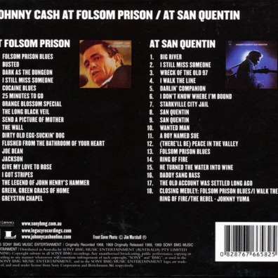 Johnny Cash (Джонни Кэш): At San Quentin /At Folsom Prison. 2 Classic Prison Concerts
