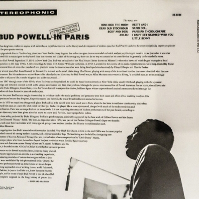 Bud Powell (Бад Пауэлл): Bud Powell In Paris