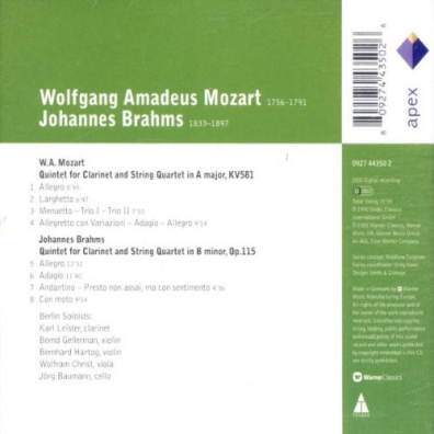 Berliner Solisten (Берлин Солистен): Mozart & Brahms : Clarinet Quintets
