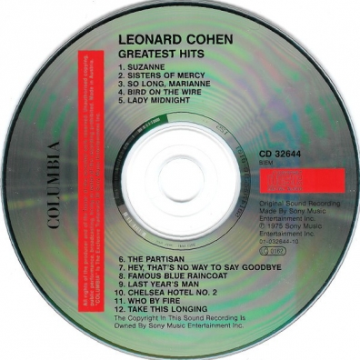 Greatest Hits Leonard Cohen (Леонард Коэн): Greatest Hits