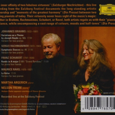 Martha Argerich (Марта Аргерих): Salzburg: Brahms, Rachmaninov, Schubert