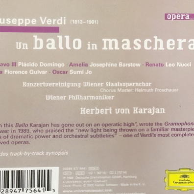 Verdi: Un Ballo in Maschera Wiener Philharmoniker (Венский филармонический оркестр): Verdi: Un Ballo in Maschera