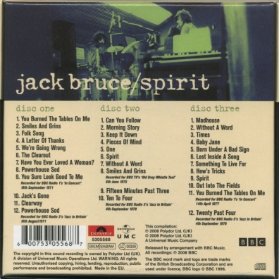 Jack Bruce (Джек Брюс): Spirit - Live At The BBC 1971-1978
