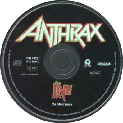 Live: The Island Years Anthrax (Антракс): Live: The Island Years