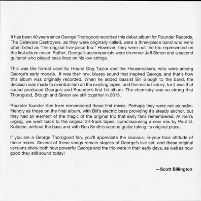 George Thorogood And The Delaware Destroyers George Thorogood (Джордж Торогуд): George Thorogood And The Delaware Destroyers