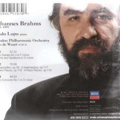 Radu Lupu plays Brahms Radu Lupu (Раду Лупу): Radu Lupu plays Brahms