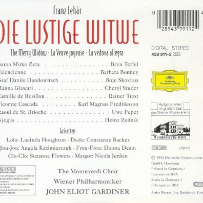 John Eliot Gardiner (Джон Элиот Гардинер): Lehar: Die Lustige Witwe (Complete)