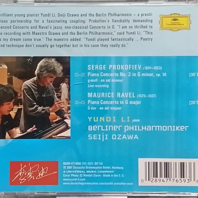 Yundi (Ли Юньди): Prokofiev: Piano Concerto No.2; Ravel: Piano Concerto In G Major