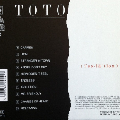 Toto (Тото): Isolation