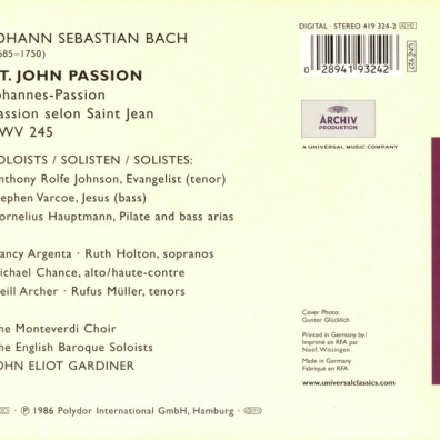 Bach: St.John Passion John Eliot Gardiner (Джон Элиот Гардинер): Bach: St.John Passion