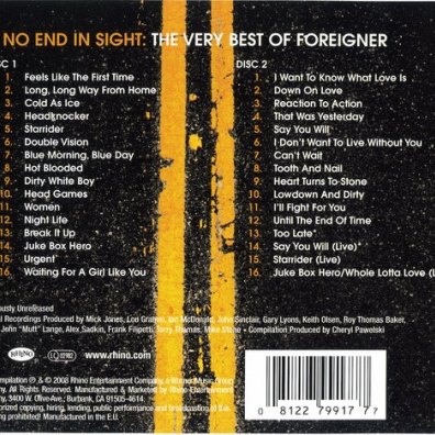 Foreigner (Форейне): No End In Sight-Very Best Of